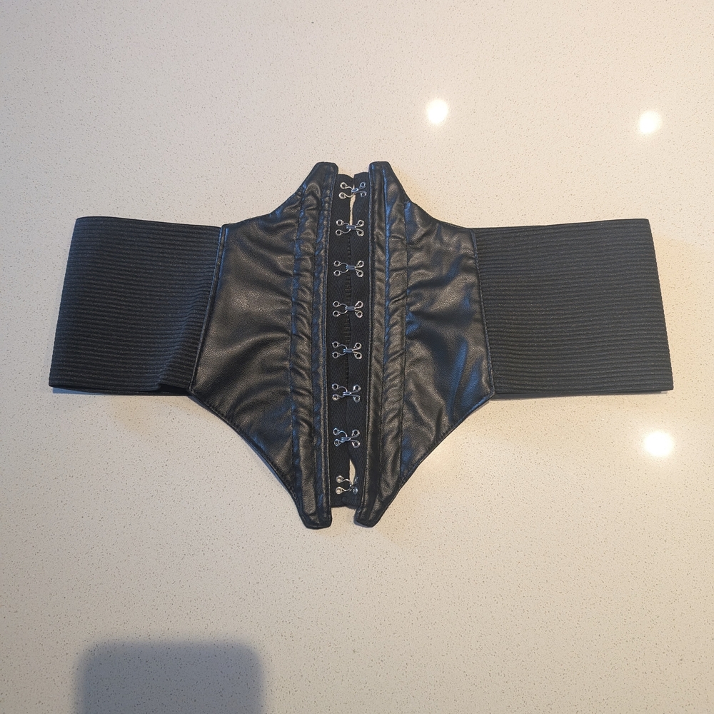 Venus And Mars Black Corset Belt Handmade In Canada